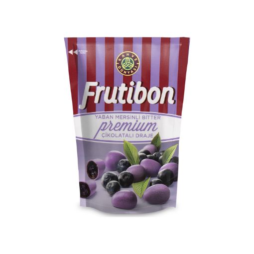 Picture of Kahve Dunyası Frutibon Gourmet Dark Chocolate Coated Dragee with Dried Fruits (Cranberry) 100g