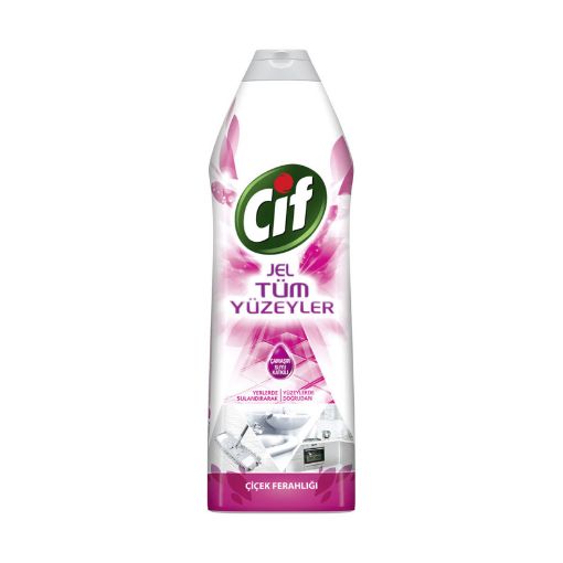 Picture of Cif Gel Floral Refreshment Surface Cleaner with Bleach Additive for All Surfaces 750 ML