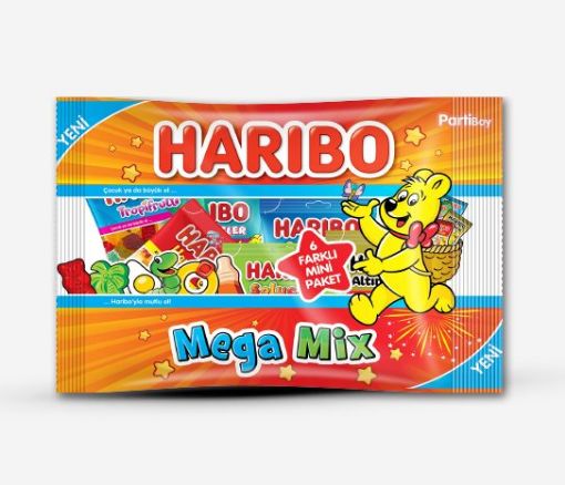 Picture of Haribo Mega Mix 6 Different Mini Packages