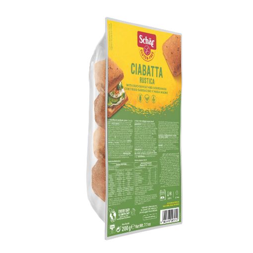 Picture of Schar Gluten Free Ciabatta Rustica Bread 200g