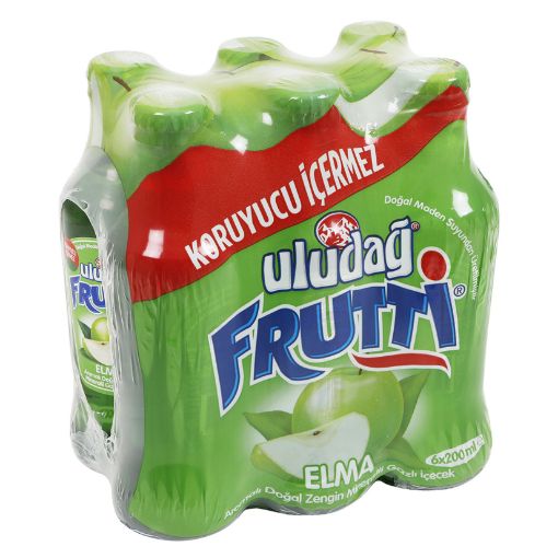 Picture of Uludag Frutti Apple Flavored Natural Rich Mineral Carbonated Drink 6x250 ml