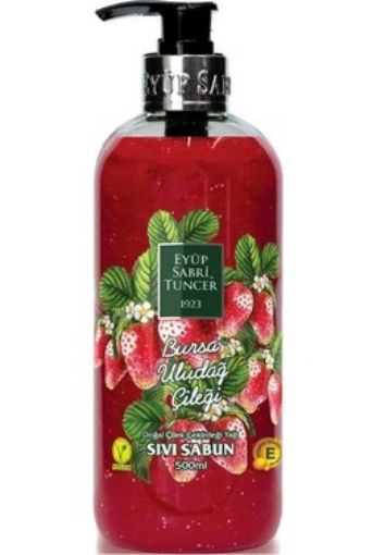 Picture of Gluten Free Eyup Sabri Tuncer Bursa Strawberry Liquid Soap 500 ml