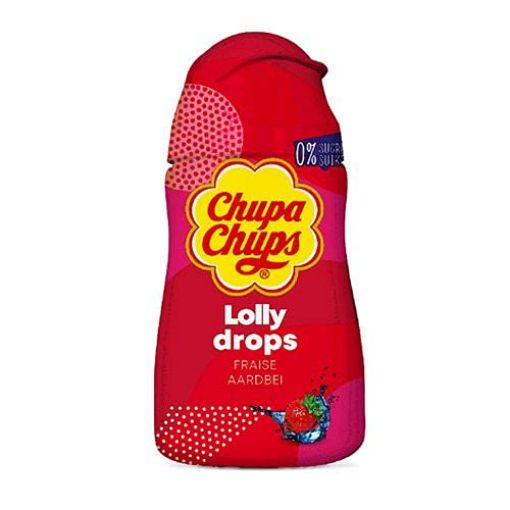 Picture of Chupa Chups Lolly Drop Strawberry Flavored Concentrate Soft Drink, 48ml