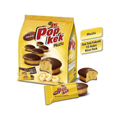 Picture of Eti Popkek Mini with Banana 180 gr 10 pcs