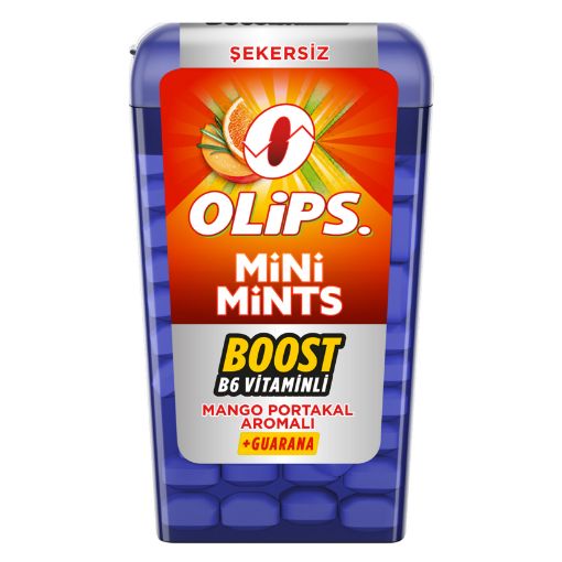 Picture of Olips Mini Mints Boost B6 Vitamin Mango Orange Flavored Sugar Free 12.5 g