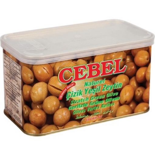 Picture of Cebel Natural Scratched Green Olives 700 g