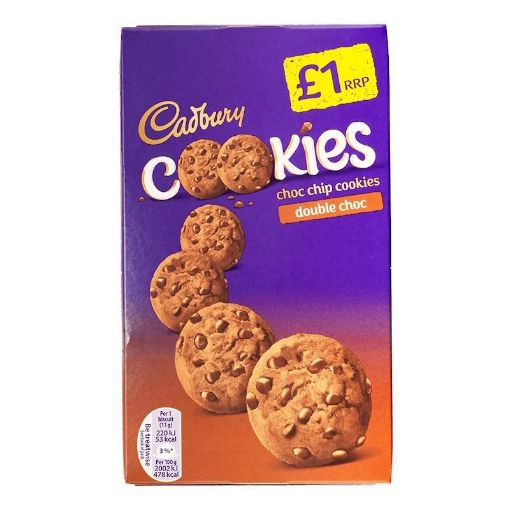 Picture of Cadbury Cookies Choc Chip Double Chocolate 150g