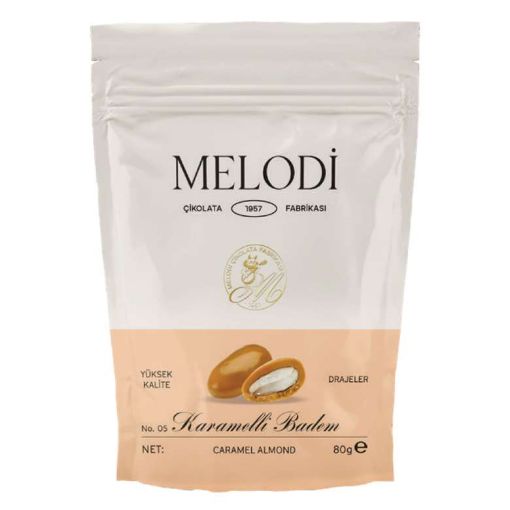 Picture of Melodi Caramel Almond Dragee 80 g