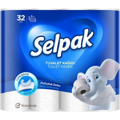 Picture of  Selpak Deluxe Toilet Paper 32 Rolls