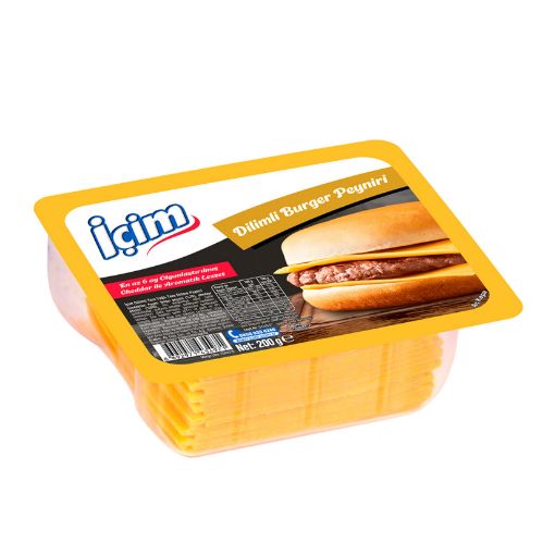 Picture of Icim Sliced ​​Burger Cheddar Cheese 200g