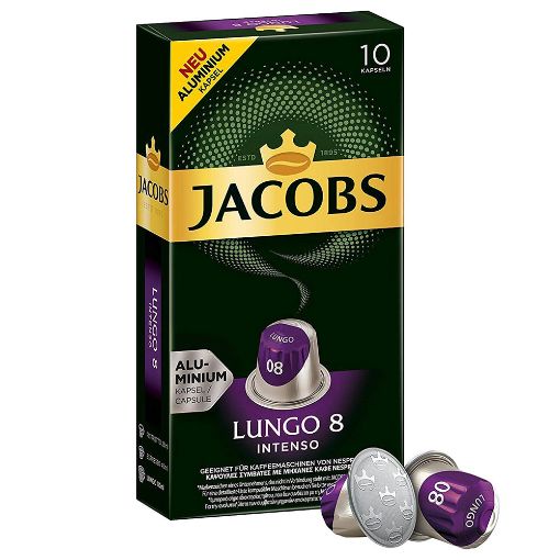 Picture of Jacobs Aluminum Capsule Lungo 8 Intenso 10 Capsules