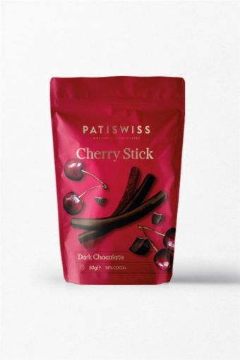 Picture of Patiswiss Cherry Stick Dark Chocolate 58% Cocoa 80g