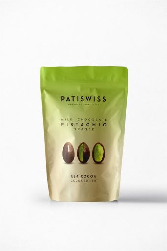 Picture of Patiswiss Milk Chocolate Coated Pistachio 35% 80 g