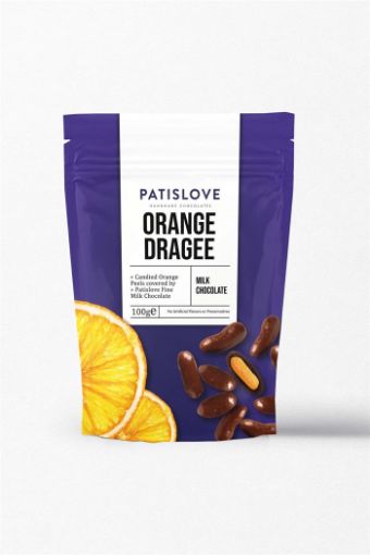 Picture of Patislove Orange Dragee Coated Milk Chocolate 100 g