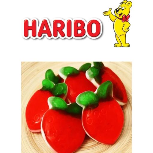 Picture of HARIBO Giant Strawberry 1 kg Jelly Beans