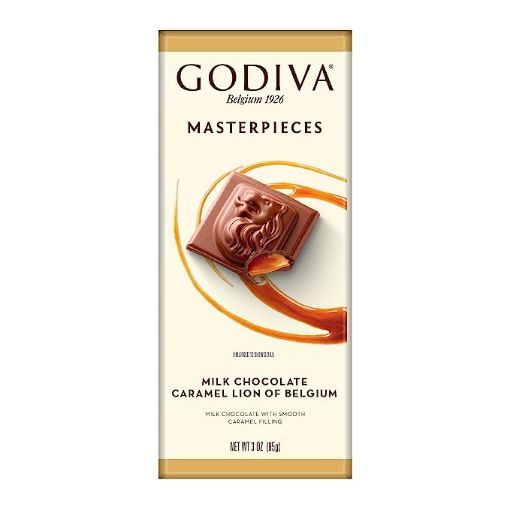 Picture of Godiva Masterpieces Milk Chocolate Caramel Lion 86 G