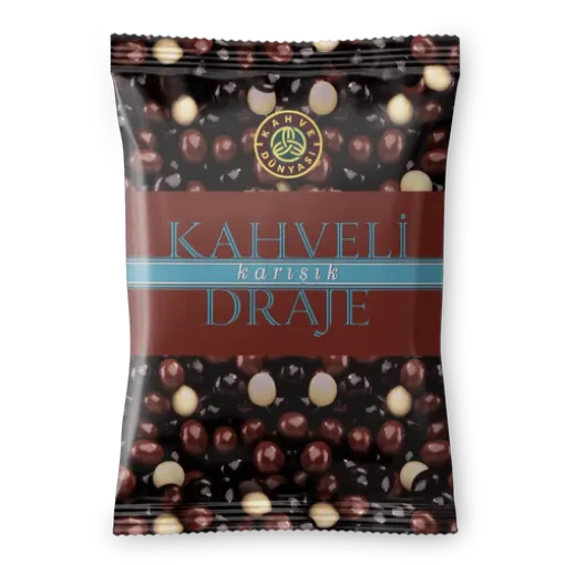Picture of Kahve Dunyasi White, Milk, and Dark Chocolate-Covered Coffee Beans 60g