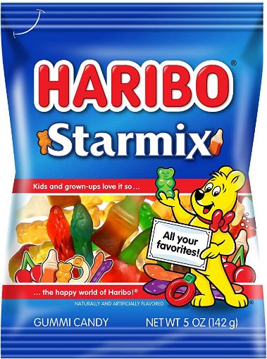 Picture of Haribo Gummi Candy Starmix Bag (Pack of 12) 130 G