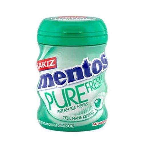 Picture of Mentos Pure Fresh Green Mint Flavored Sugar Free Gum 60g