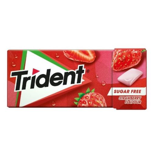 Picture of Trident Sugar Free Strawberry Flavor 14 g