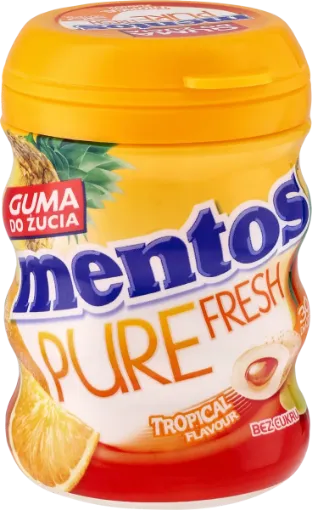 Picture of Mentos Pure Fresh Tropical Flavor Gum 60G