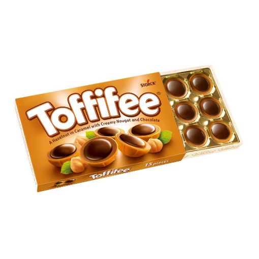 Picture of Toffifee Whole Hazelnut in Nougat Cream Filled Caramel 125 G 15 Pcs