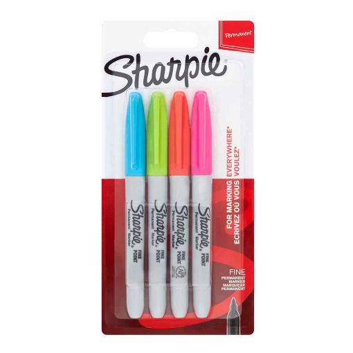 Picture of Sharpie Fine Permanent Marker 4 Pcs