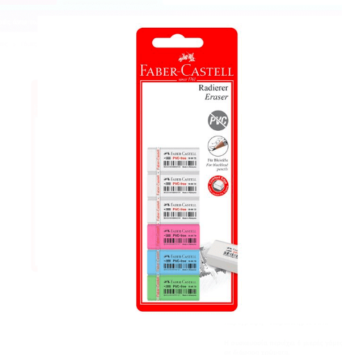 Picture of Faber Castel 6 Erasers 