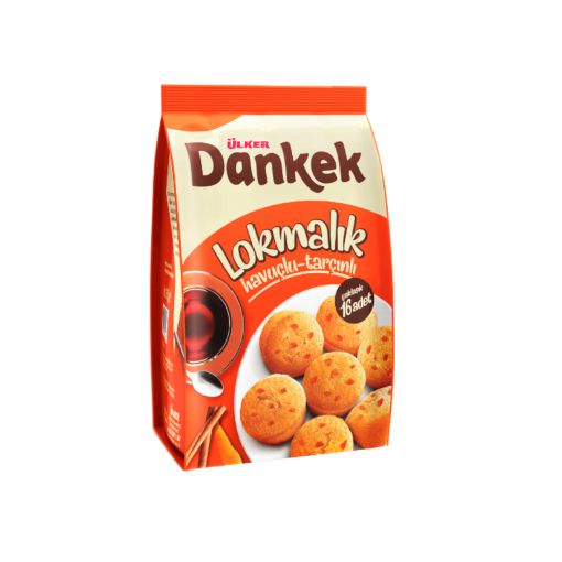 Picture of Ulker Dankek Bite Piece with Carrot and Cinnamon 160 G 16 Pcs