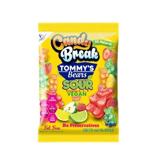 Picture of CANDY BREAK  TOMMY'S BEARS - MIXED FRUITS - 128G