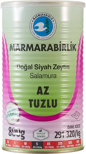 Picture of Marmarabirlik Natural Black Olives Less Salt 800 g