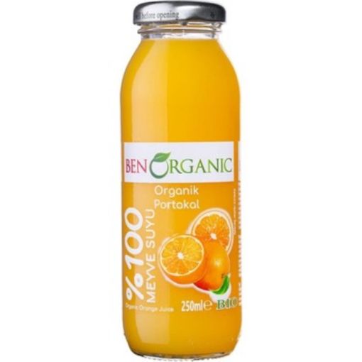 Picture of Ben Organic Orange Fruit Juice 100% 250 ml