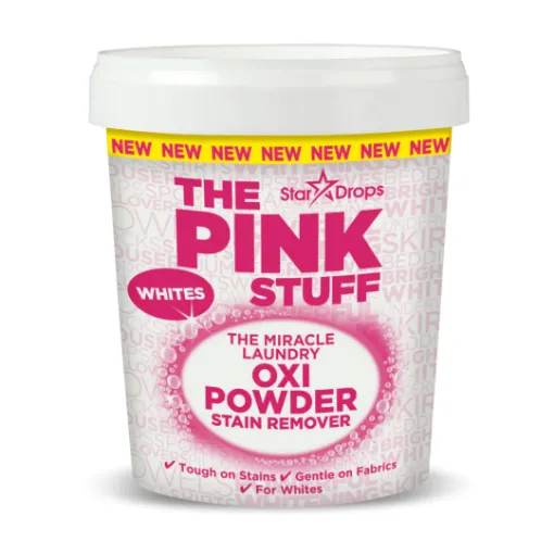 Picture of The Pink Stuff  The Miracle Laundry Oxi Powder Stain Remover Whites (1kg)