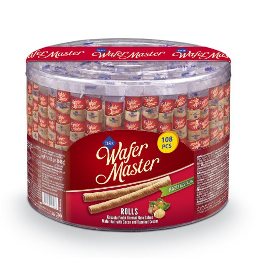 Picture of Cizmeci Time Wafer Master Hazelnut Cream Roll Wafer 108 Pieces x6g