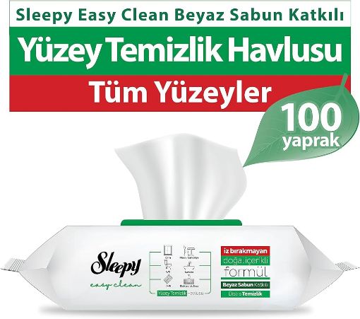 Picture of Sleepy Extra Cleaning Surface Towel White Soap 100 Pieces