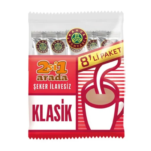 Picture of Kahve Dunyasi 2 in 1 No Sugar Added Classic 8 Pack