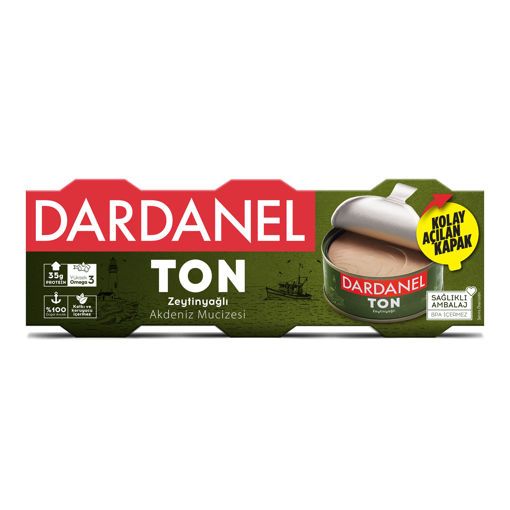 Picture of Dardanel Triple Tuna with Olive Oil 80 gr x 3 