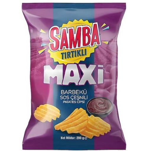 Picture of Samba Maxi Serrated BBQ Potato Chips 200 gr