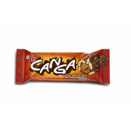 Picture of Eti Canga Milk Chocolate Covered Peanut Caramel Nougat Bar 45 G