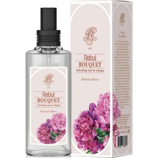 Picture of Rebul Bouquet Refreshing Eau De Cologne Spray Glass Bottle 125 ml