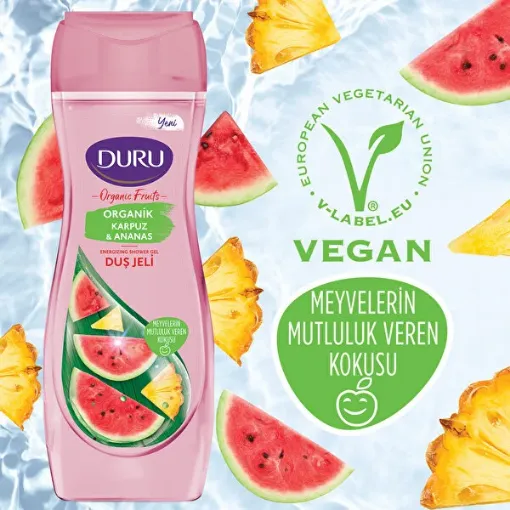 Picture of Duru Organic Fruits Watermelon & Pineapple Shower Gel 450Ml