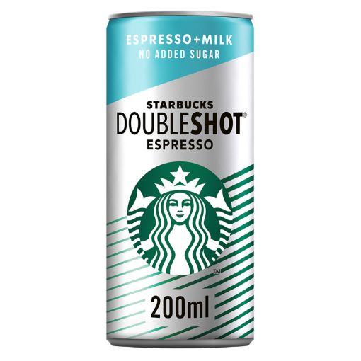 Picture of Starbucks Doubleshot Espresso + Milk Sugar-Free 200 ml