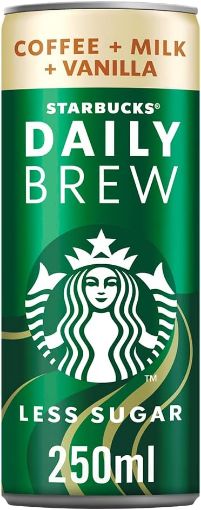 Picture of Starbucks Daily Brew Vanilla Flavor Less Sugar 250 ml