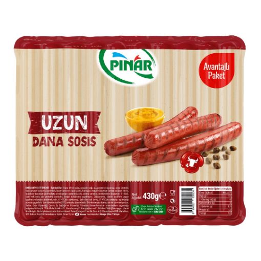 Picture of Pinar Long Beef Sausage 430 G