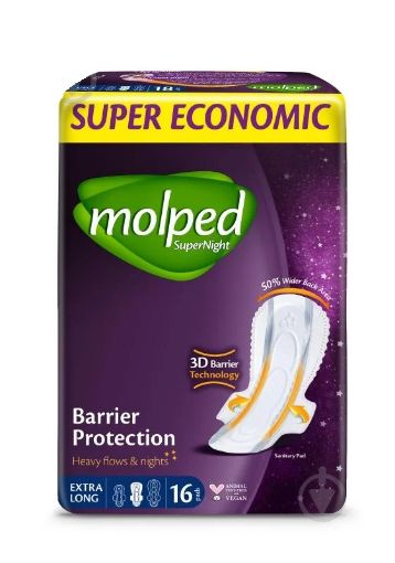 Picture of Molped Super Night Extra Long 16 Pads