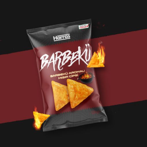 Picture of Harras Barbecue Seasoned Corn Chips 130 G