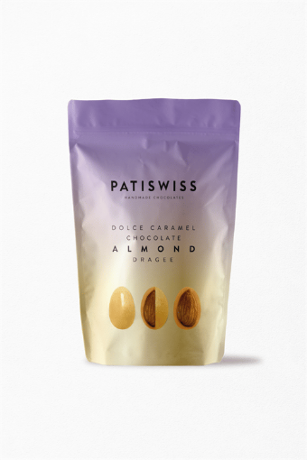 Picture of Patiswiss Handmade Chocolate Dolce Caramel Chocolate Almond Dragee 80 G