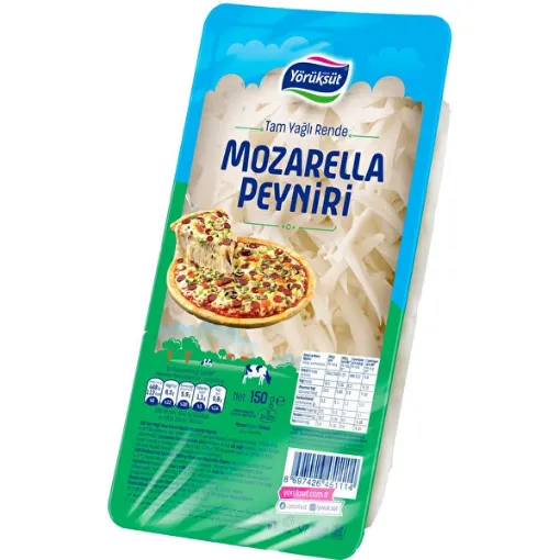 Picture of Yoruksut Full Fat Grated Mozzarella Cheese 150 g