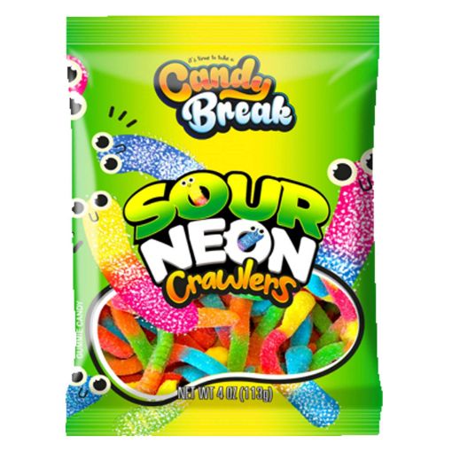 Picture of Candy Break Sour Neon Crawlers 113 G