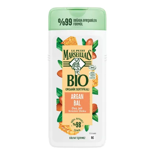 Picture of Le Petit Marseillais Bio Argan Honey Shower Gel 400 ml